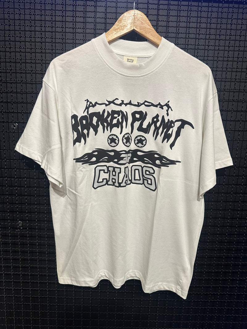 Camiseta Broken Planet “Chaos” White - Pronta Entrega