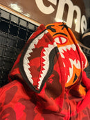 Jaqueta Bape Shark Camo Red Duo Hoodie - Pronta Entrega