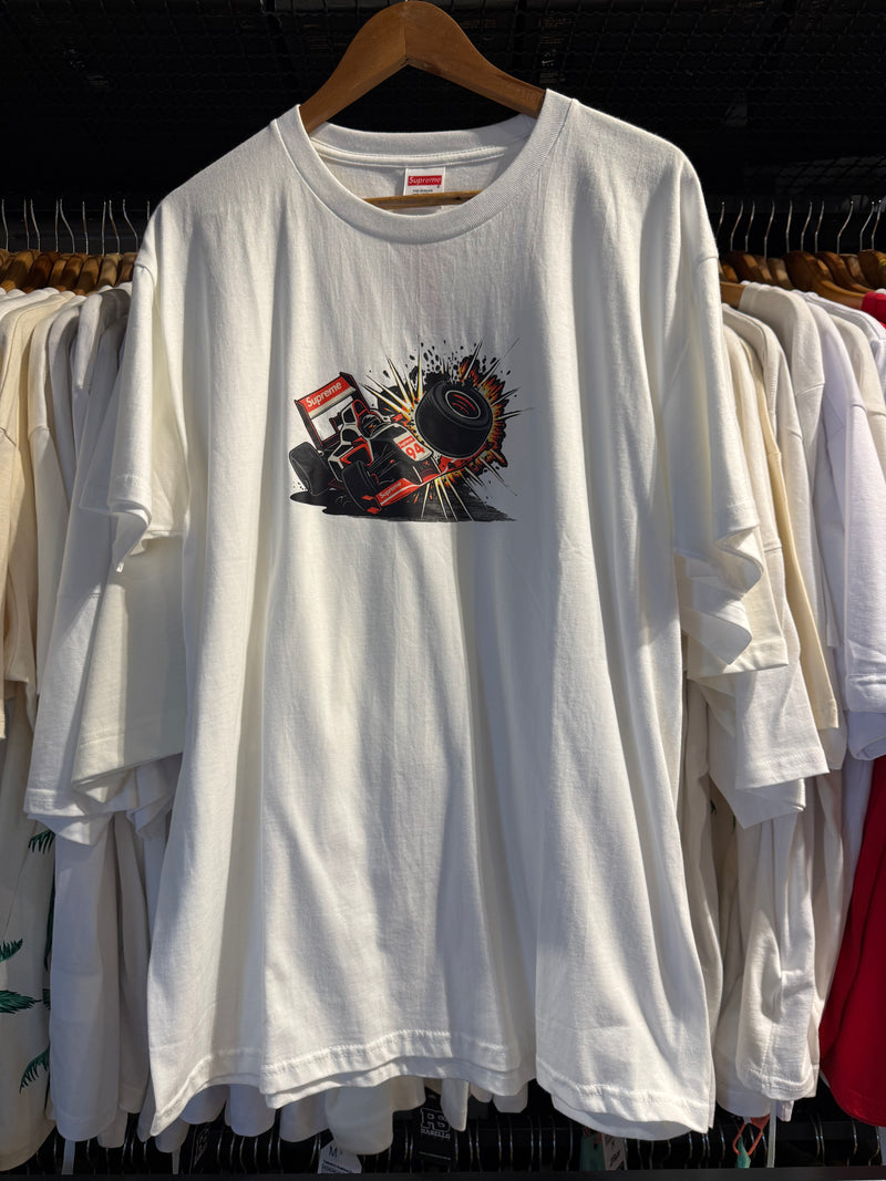 Camiseta Supreme Crash Tee Branca - Pronta