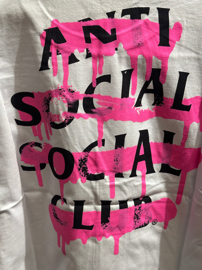 Camisa Anti Social Social Club Branca Ink Pink - Pronta Entrega