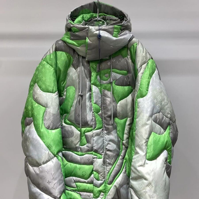 Jaqueta Louis Vuitton Patchworked Portrait Puffer - Encomenda