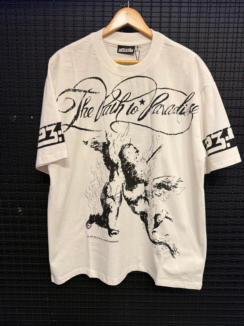 Camiseta Hellstar The Path To Paradise Angels White - Pronta Entrega