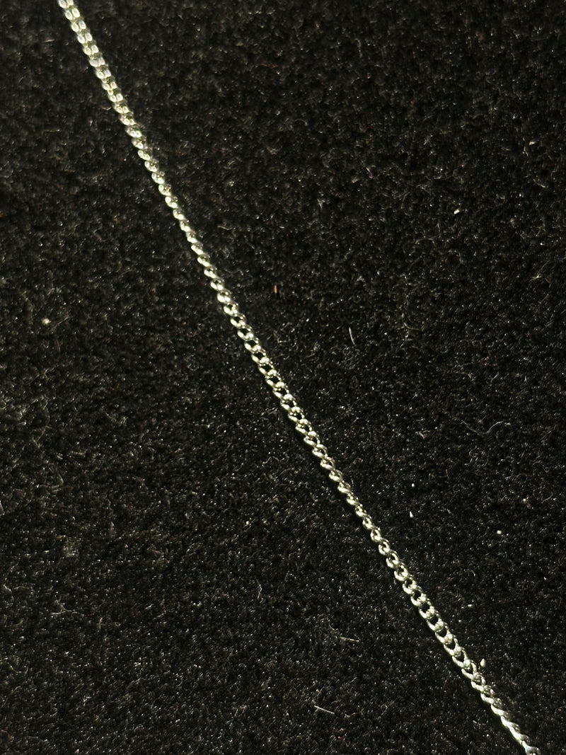 Corrente Veneziana Prata Escapulário Cruz 35 CM - Pronta Entrega