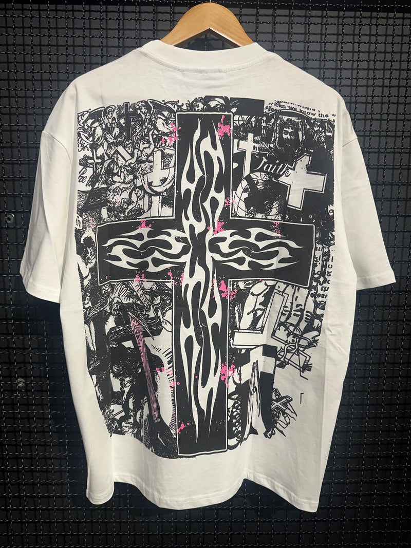 Camiseta Hellstar Jesus “Lord And Savior” White - Pronta Entrega