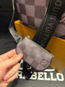 Bolsa Louis Vuitton Bag Trio Messenger Cobalt Cinza Preto - Pronta Entrega