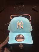 Boné Aba Curva New Era NY Azul Claro - Pronta Entrega