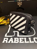 Bolsa Bag Off-White Cross Body Listas Industrial Blinder Preto - Pronta Entrega
