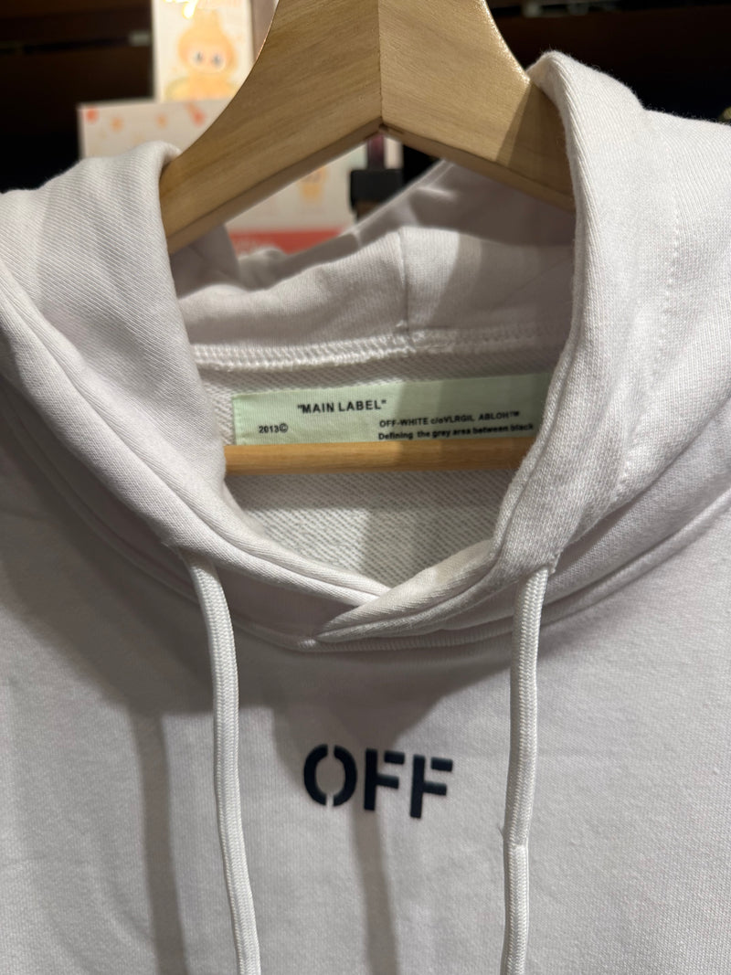 Moletom Off-White Impressionism’ Branco - Pronta Entrega