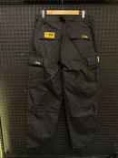 Calça Corteiz Guerillaz Cargo Black/Yellow - Pronta Entrega