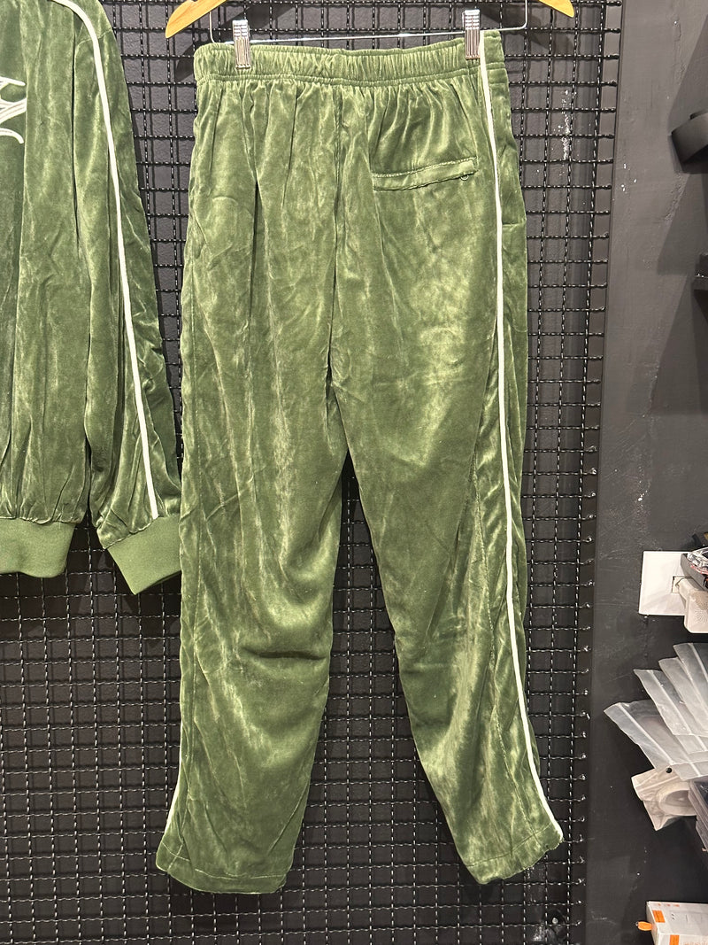 Conjunto Corteiz VVS Velour Jacket Green - Pronta Entrega