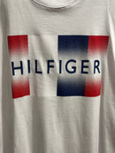 Camisa Tommy Hilfiger Branca Logo Azul/Branco/Vermelho - Pronta Entrega