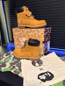 Bota Timberland x Bape x Undefeated 6-Inch - Pronta Entrega