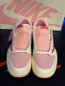 Tênis Nike Air Jordan 1 Low x Travis Scott "Sail Tropical Pink" - Pronta Entrega