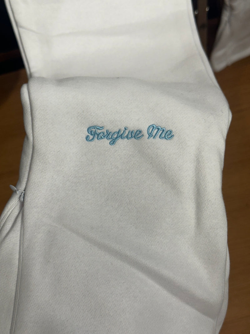 Conjunto Syna Moletom “Forgives Me” White - Pronta Entrega