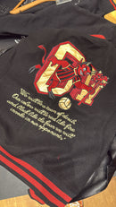 Jaqueta Varsity Off-White x AC Milan Black Red - Encomenda