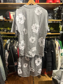 Conjunto Denim Tears Cinza Claro/Branco - Pronta Entregar