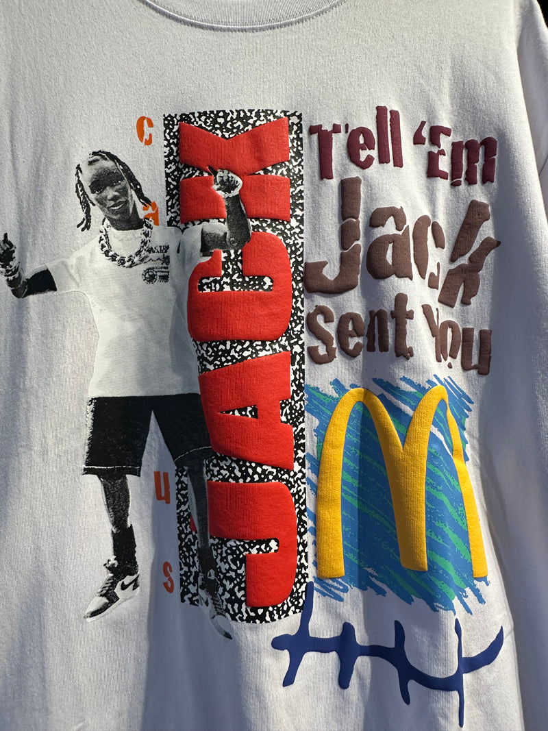 Camiseta TRAVIS x MC DONALD’S Branco - Pronta Entrega