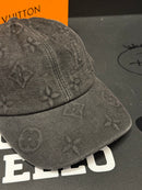 Boné Louis Vuitton Monogram Preto Destonado Com Box - Pronta Entrega
