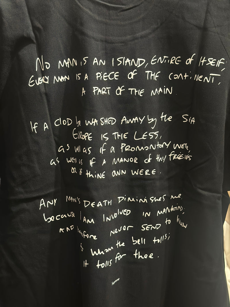 Camiseta SUPREME “Rules The World” Preta - Pronta Entrega