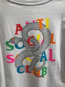 Camisa Anti Social Social Club Branca Snake Multicolor - Pronta Entrega