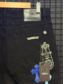 Calça Jeans Preta Chrome Hearts x Comme Des Garçons Blue Cruz - Pronta Entrega