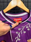 Camiseta Supreme Floral Soccer Jersey Purple FW25 - Pronta Entrega