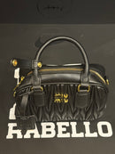 Bolsa MiuMiu Arcadie em Couro Napa Matelassê Black - Pronta Entrega