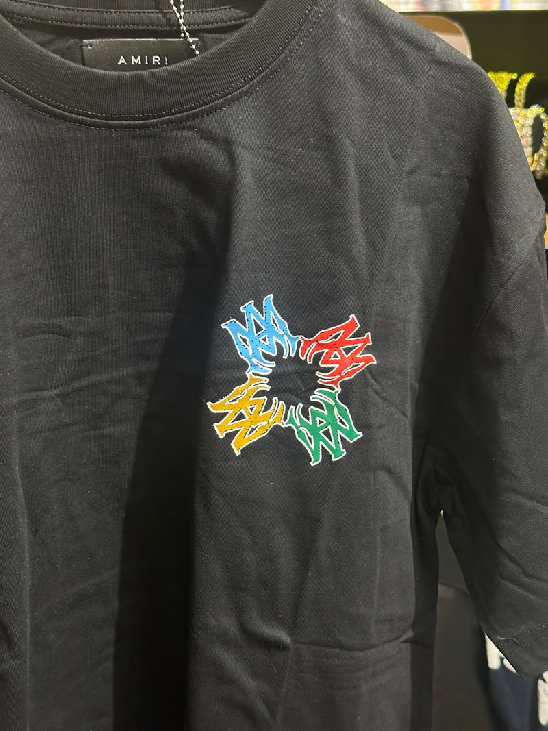 Camiseta Amiri Kids Preta - Pronta Entrega