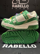 Tênis Louis Vuitton LV Trainer Maxi White Green - Pronta Entrega
