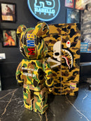 A Bathing Ape Mastermind Bearbrick Bear 400% Medicom Toy Boneco Colecionável 28cm - Pronta Entrega