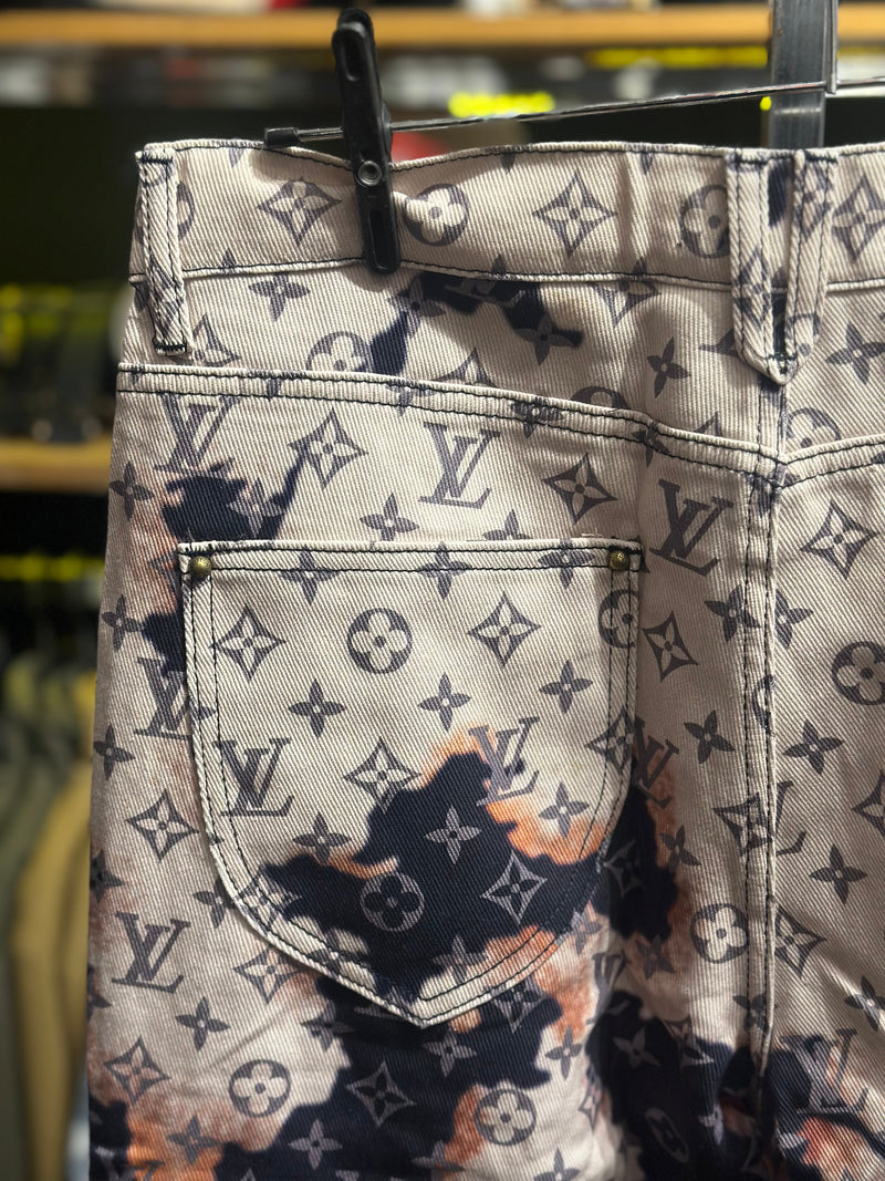 Calça Louis Vuitton Monogram Denim Jeans - Pronta Entregae