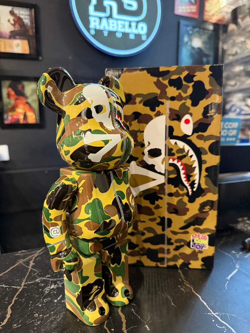 A Bathing Ape Mastermind Bearbrick Bear 400% Medicom Toy Boneco Colecionável 28cm - Pronta Entrega