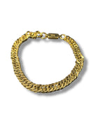 Pulseira Groumet Slim Dourada 20 CM - Pronta Entrega