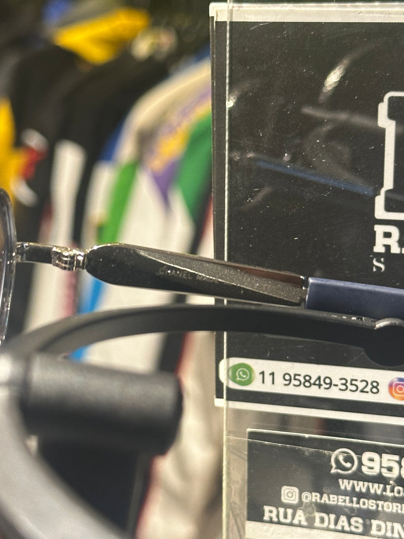 Óculos Chanel Redondo Lente Azul - Pronta Entrega