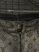 Calça Jeans Louis Vuitton Monogram Denim Degradê - Pronta Entrega