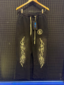 Calça Moletom Flared Hellstar Black - Pronta Entrega
