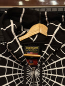 Jaqueta Vanson Leathers x Supreme Moletom Spider-Man Zip Up Hooded Black SS26-W14 - Pronta Entrega