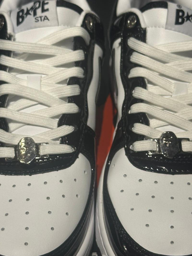 Tênis BAPE STA Low White/Black - Pronta Entrega