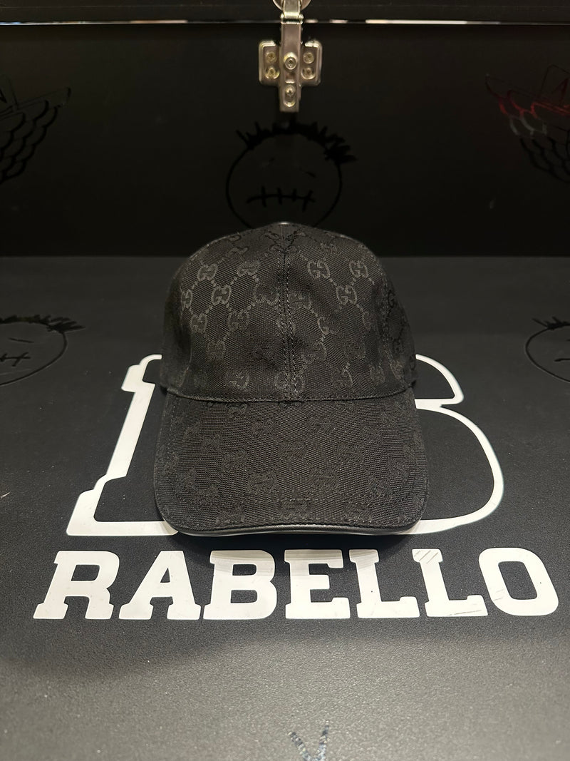Boné Gucci Black Aba Curva - Pronta Entrega