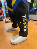 Conjunto Tracksuit Jordan Brasil Preto Amarelo 2026/27 - Pronta Entrega