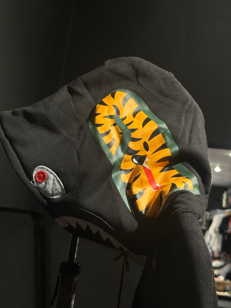 Jaqueta Bape Shark Hoodie Camo Black Full Zip - Pronta Entrega