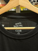 Camisa Anti Social Social Club Preta Letters - Pronta Entrega