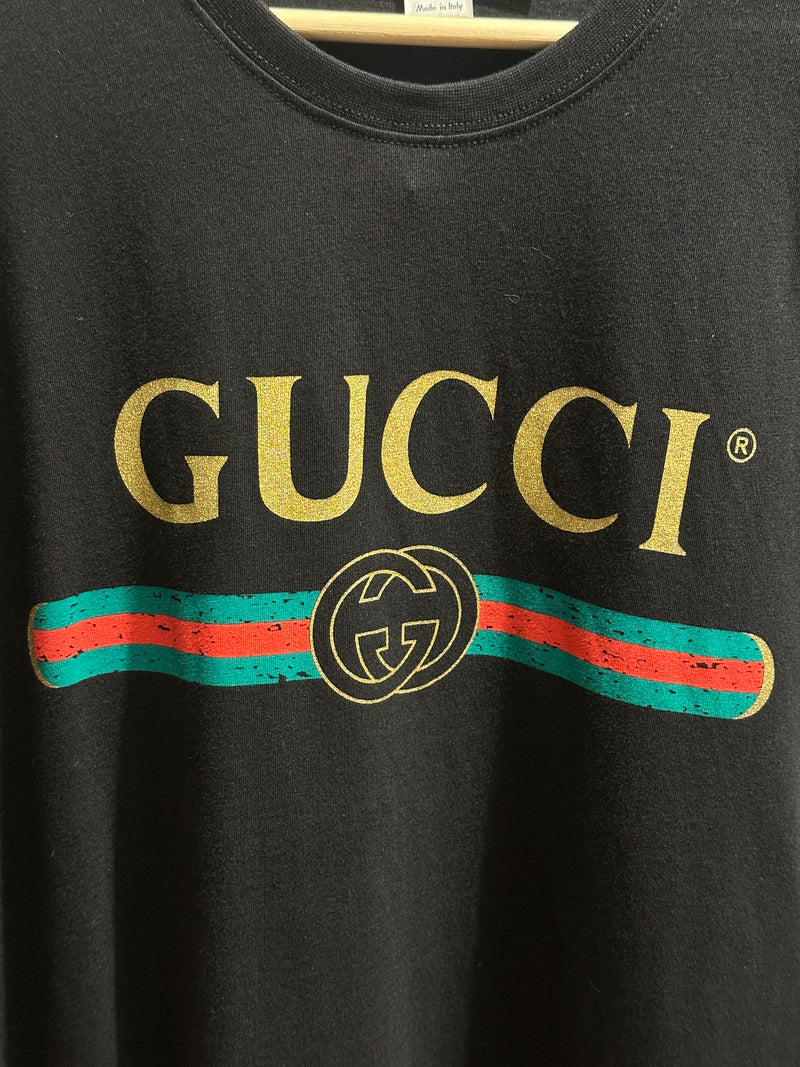 Camisa Gucci Logo Black - Pronta Entrega