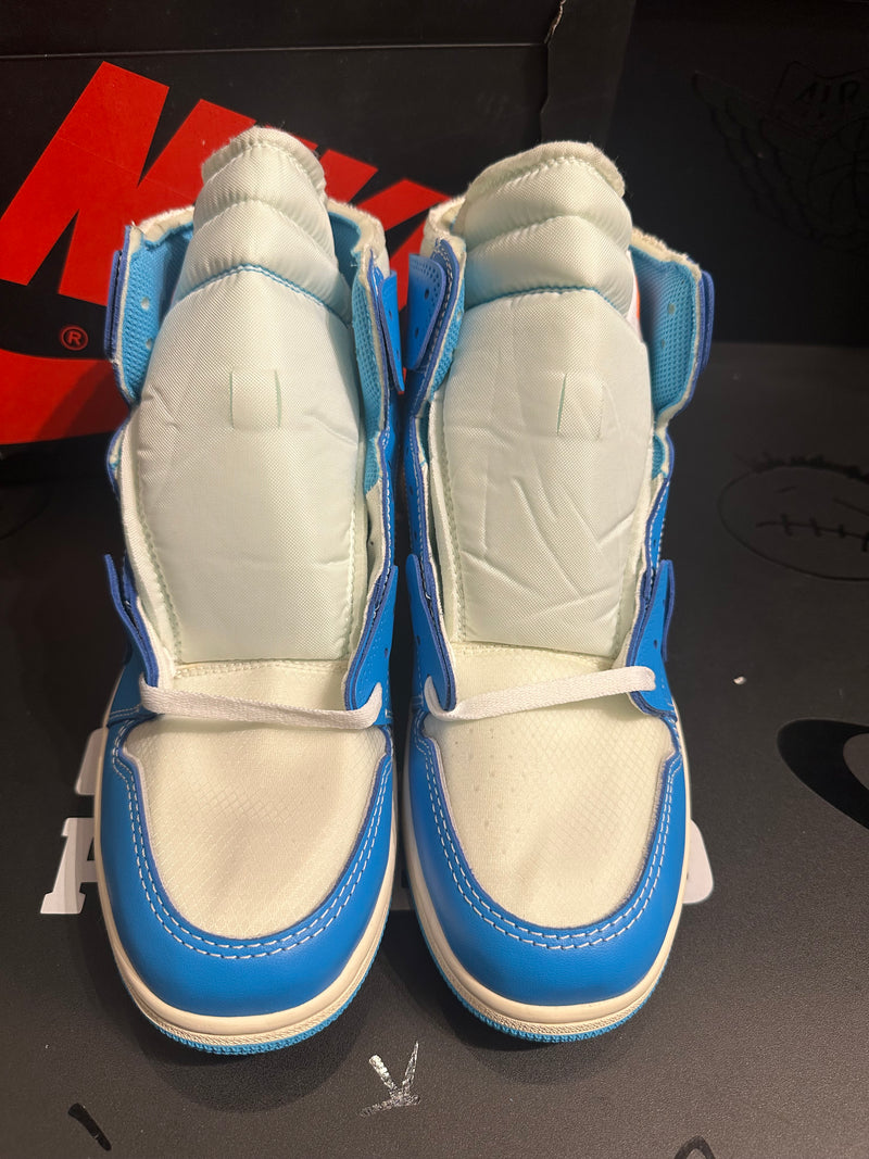 Tênis Nike  Air Jordan 1 High X Off White University Blue - Pronta Entrega