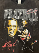 Camiseta Vintage PLAYBOI CARTI ‘Whole Lotta Red’ destonado Preta - Pronta Entrega