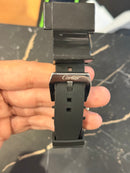 Relógio Cartier Santos Quartzo Silver Fundo Black - Pronta Entrega