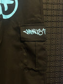 Calça Sarja Minus Two Preta Logo Azul - Pronta Entrega