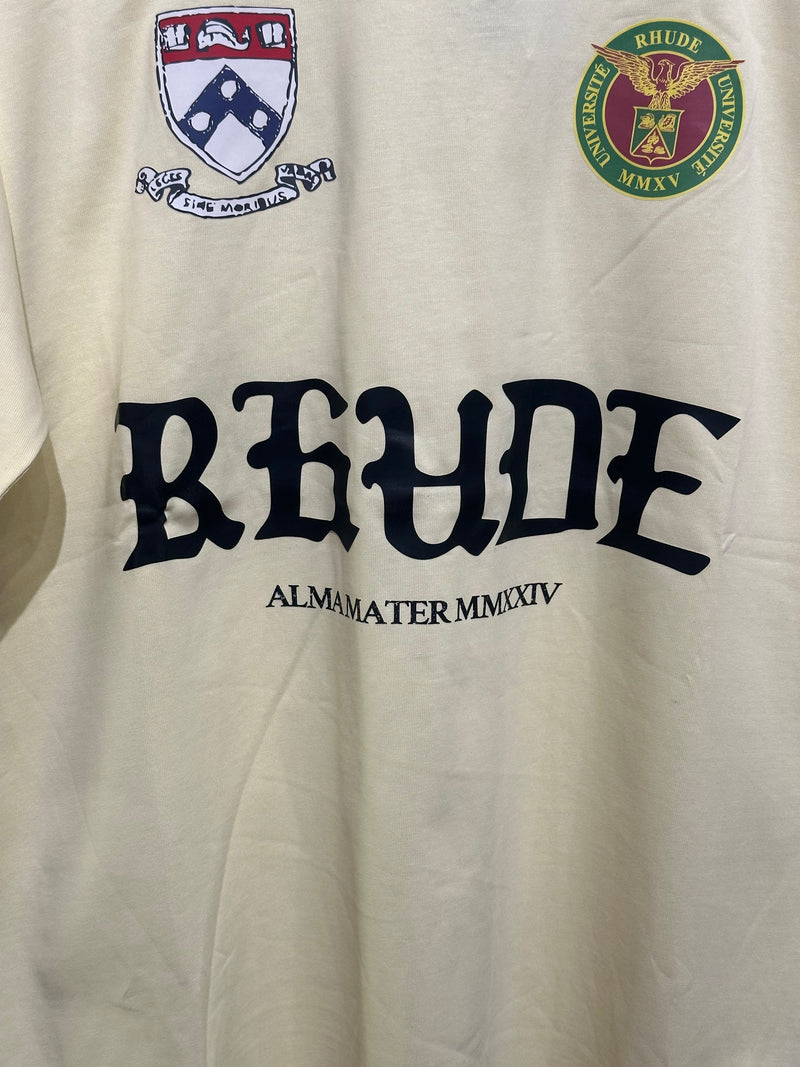 Camiseta Rhude White Runway Script - Pronta Entrega