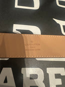 Cinto Louis Vuitton Initiales 115 CM Preto Matte Monogram Eclipse - Pronta Entrega