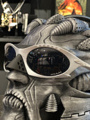 Óculos Oakley PLANTARIS Silver Lente Preta - Pronta Entrega